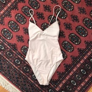 Lace Up Back Full Piece Swinsuit